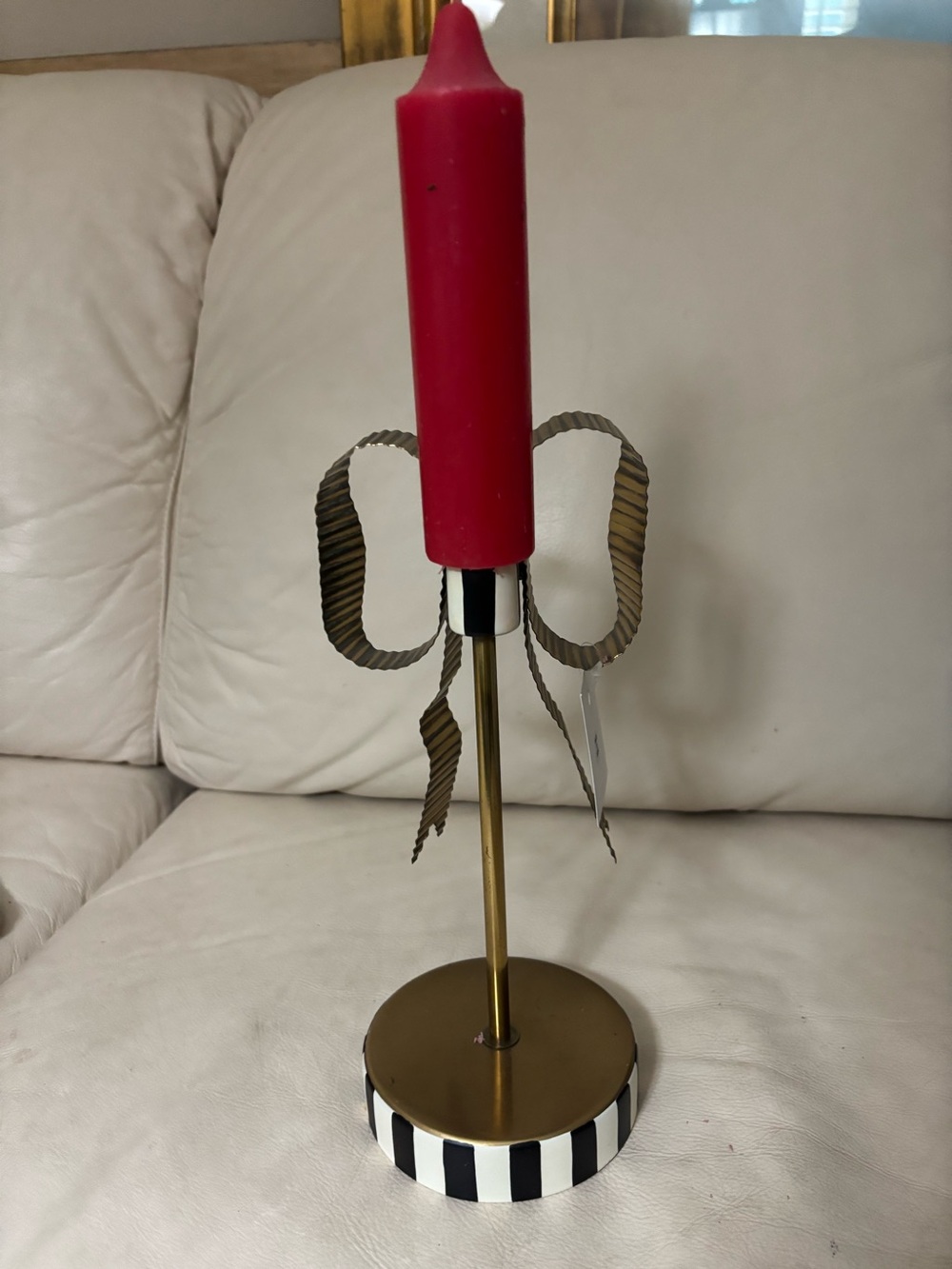 Metal candleholders with bow. Tall
Mackenzie Childs